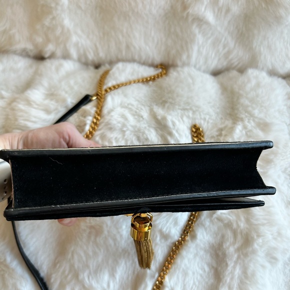 Auth Special Edition YSL Kate Suede Shoulder Bag W/ Gold Hardware - Picture 6 of 13